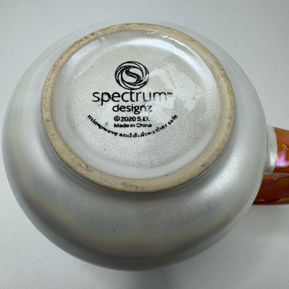 NWT Spectrum Design Buddha Coffee Mug Ceramic Cup Boho Multicolor Iridescent - Picture 6 of 8